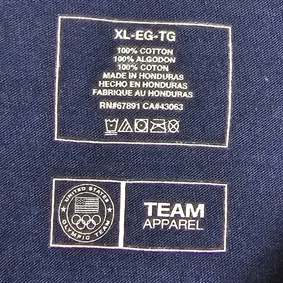 Team USA Rio De Janeiro Olympic Team Apparel T-Shirt 100% Cotton Size XL - Picture 3 of 10